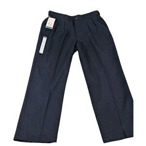 Haggar Cool 18 Performance Pleated‎ Dress Pants Men's Work Casual New
